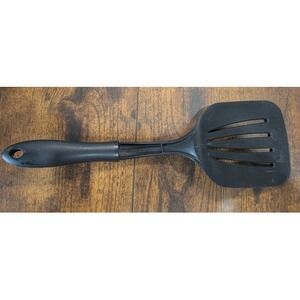 Made in USA Black‎ Plastic Spatula Turner Slotted Kitchen Cooking Utensil